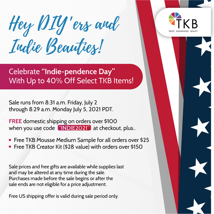 Starting July 2 - Celebrate “Indie-pendence Day” With Up to 40% Off Select TKB Items!