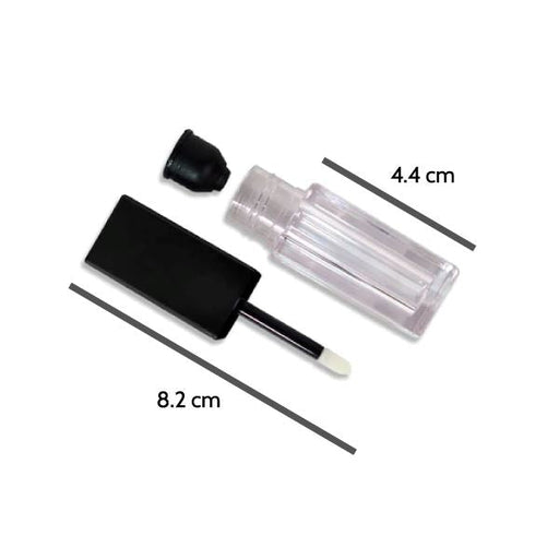 5ml Square Black Cosmetic and Lip Gloss Tube