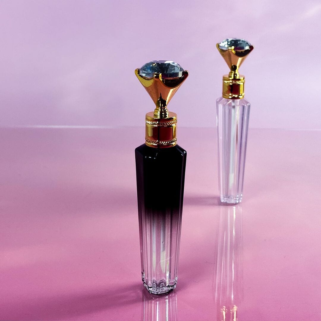 TKB Ombre Diamond Lip Gloss Tube - Gold Crown Cap
