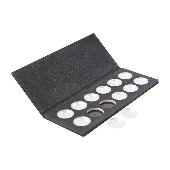 26mm Glittery Black Palette KIT, 12 Cavity, (Includes Tins & Press Tiles)