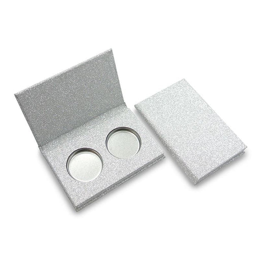 26mm Glittery Silver 2 Cavity (Includes Tins & Press Tiles)