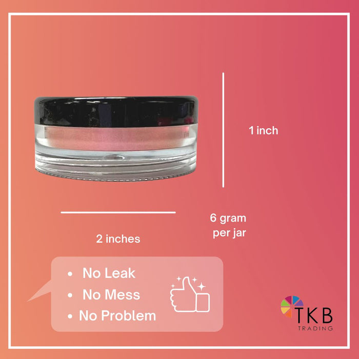 TKB Valentine Pigment Collection| 6 Colors, 0.21 oz (6g) Jars Powder| Handmade Soap Making Colorants, for Epoxy Resin Dye, Eye Shadow, Lip Gloss, Nail