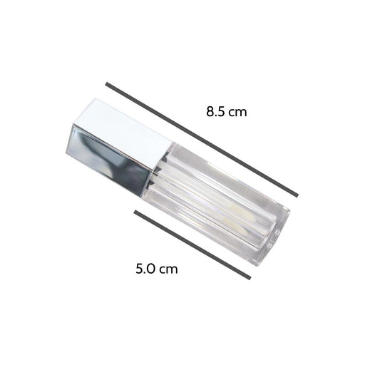 5ml Pentagon Silver Cosmetic Tube