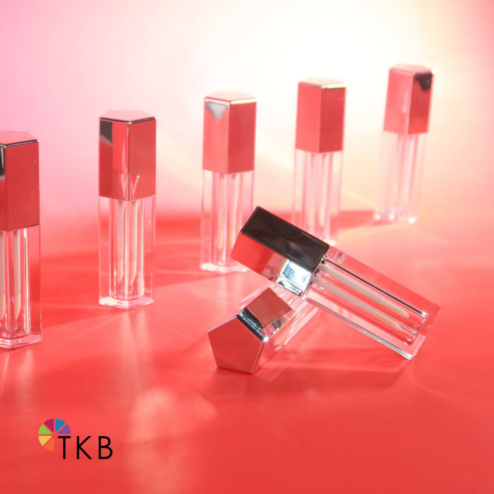 5ml Pentagon Silver Cosmetic Tube