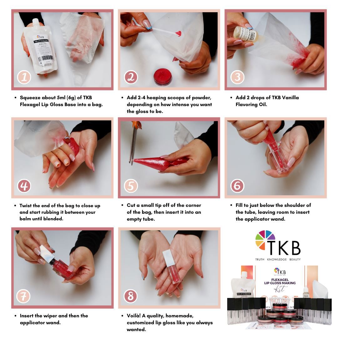 TKB Flexagel DIY Lip Gloss Making Kit