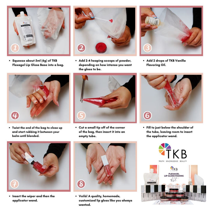 TKB Flexagel DIY Lip Gloss Making Kit