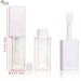 TKB 5ml White Lip Gloss Tubes with Jumbo Doe Foot Wand Applicator