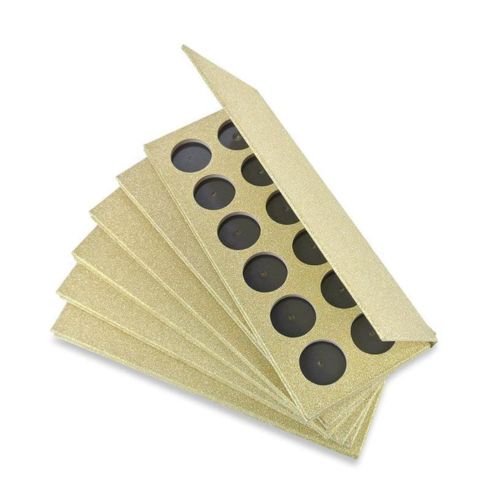 26mm Glittery Gold 12 Cavity