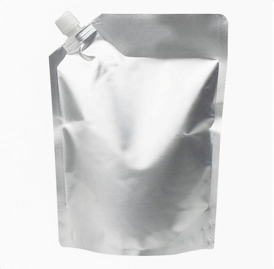 68 OZ Foil Side Spout Stand Up Pouch Bag, 50 PCS.
