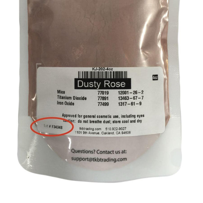 Certificate of Analysis With Specific Lot Number (COA)