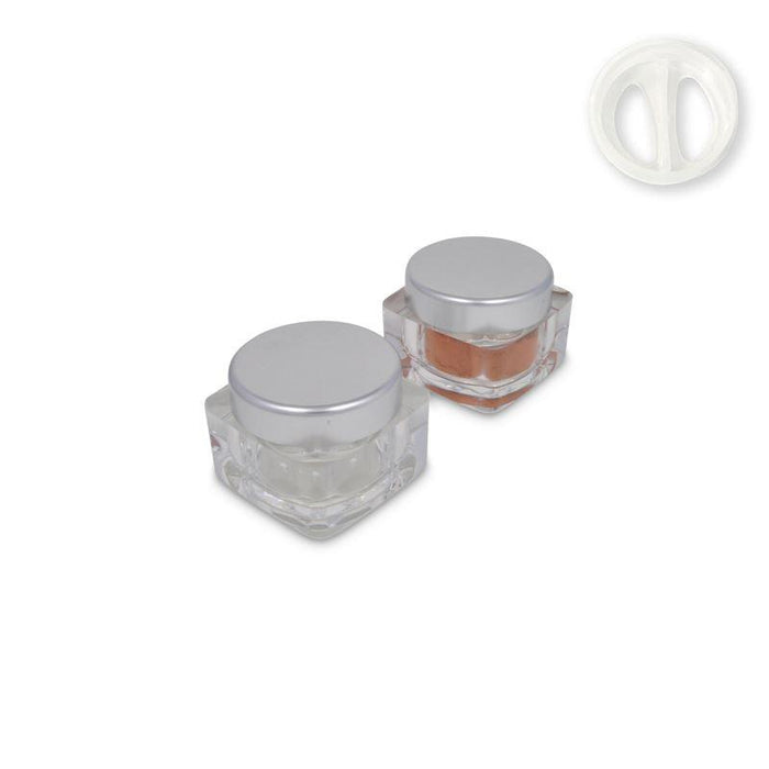 Jars: Matte Silver and ROTATING Sifters