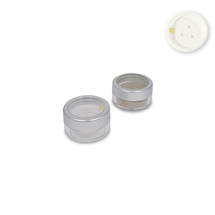 Jars: Matte Silver Rim and Sifters with Seals