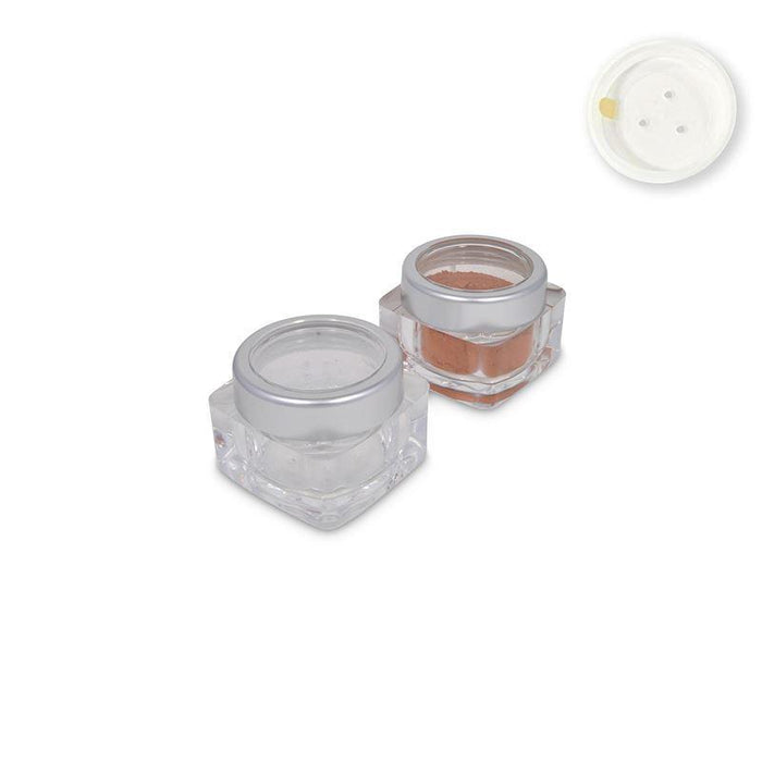 Jars: Matte Silver Rim and Sifters with Seals