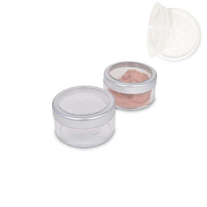 Jars: Matte Silver Rim and Flip Top Sifters