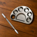 Metal Mixing Palette with Dual-End Spatula