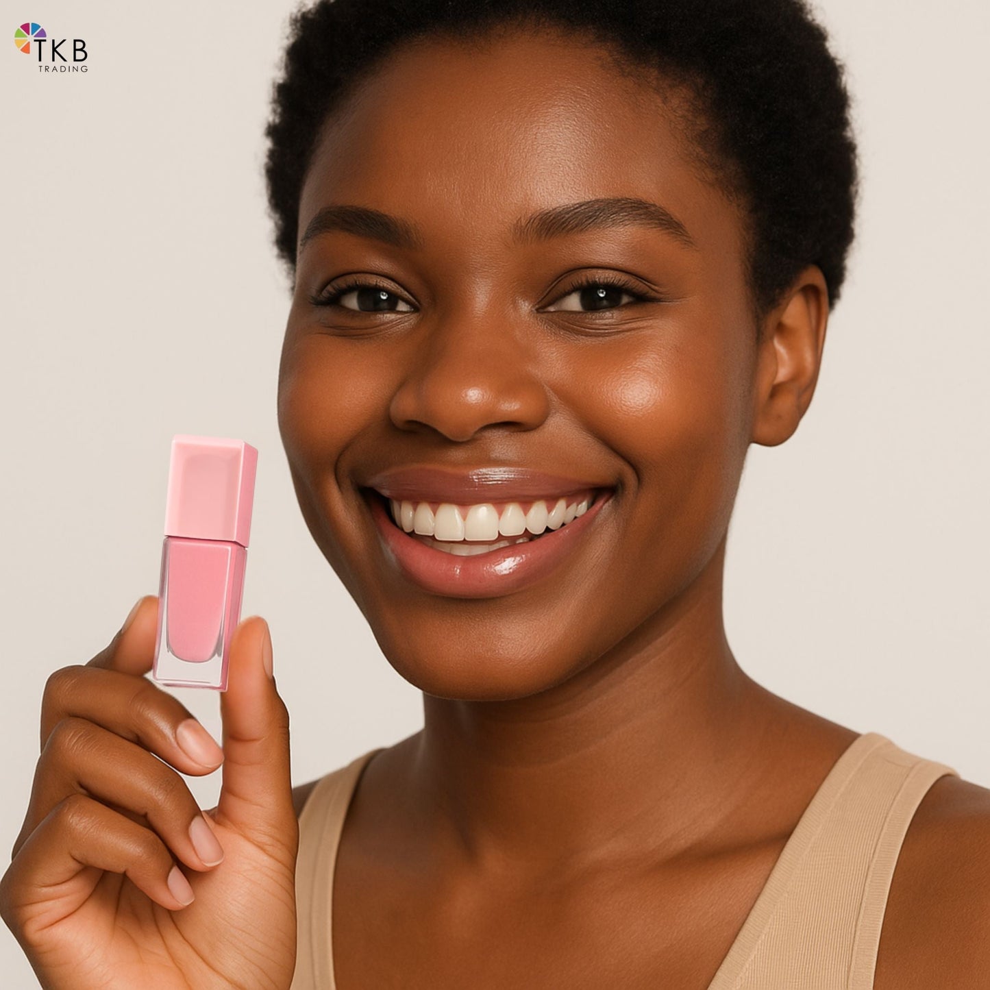 TKB Mini Gradient Pink Lip Gloss Tube – 4ml