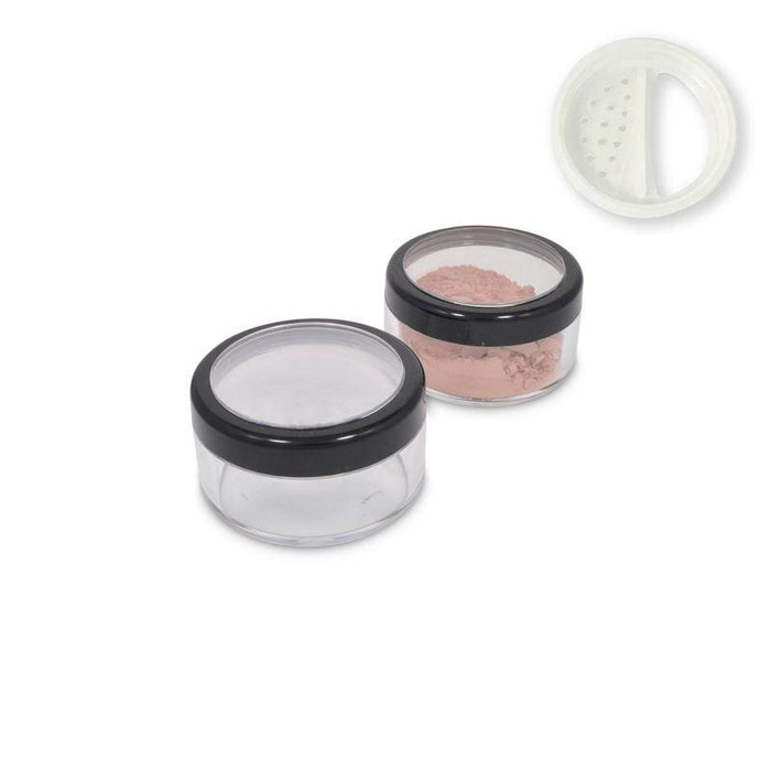 Jars: Shiny Black Rim and ROTATING Sifters