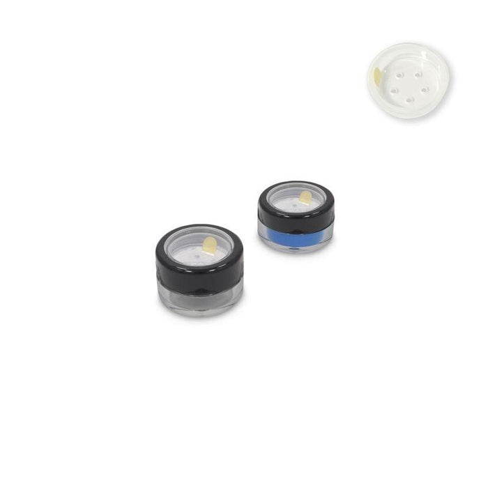 Jars: Shiny Black Rim and Sifters with Seals