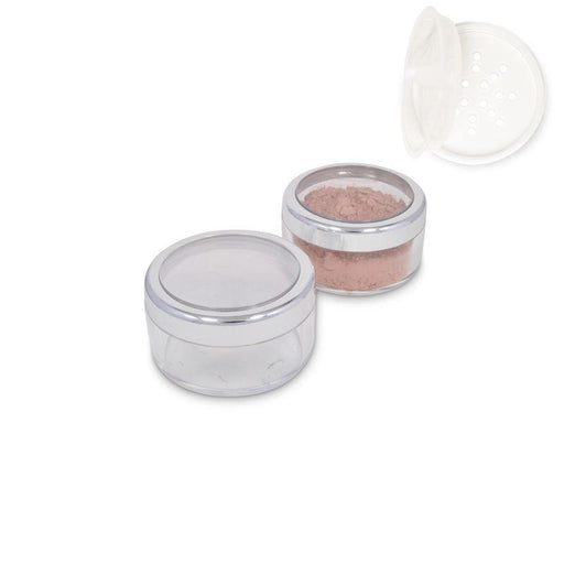 Jars: Shiny Silver Rim and Flip Top Sifters