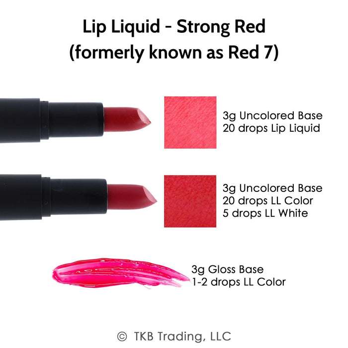 TKB Lip Liquid - Strong Red