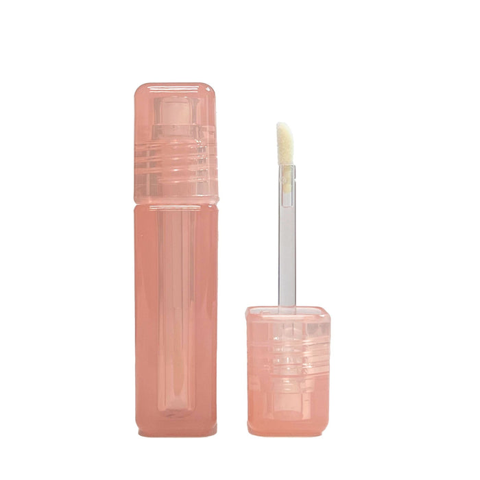 TKB 5ml PINKEE Square Translucent Lip Gloss Tubes With Soft Precision Wand