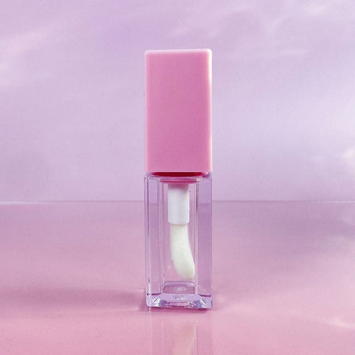 TKB 5ml Pink Lip Gloss Tubes with Jumbo Doe Foot Wand Applicator